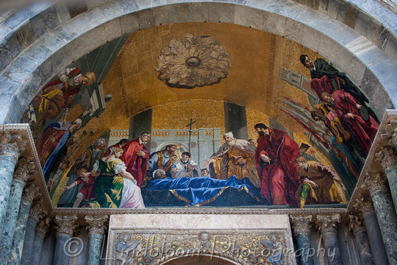 Portal Mosaic at Basilica San Marco Venice Italy