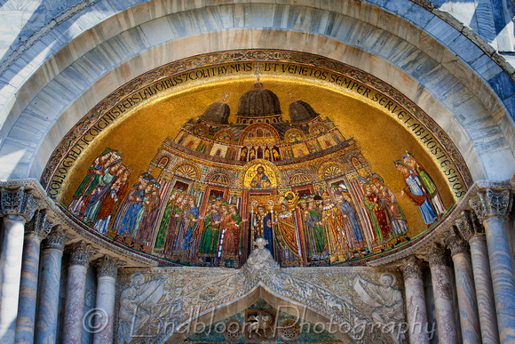Portal Mosaic at Basilica San Marco Venice Italy