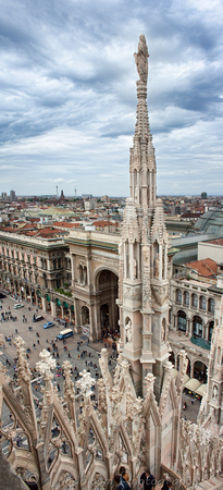 Galleria Vittorio Emanuele II from the rooftop of the Doumo