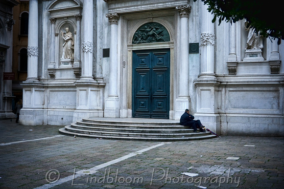 On the steps of San Rocco