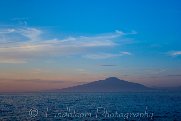 Mt. Vesuvius at dusk