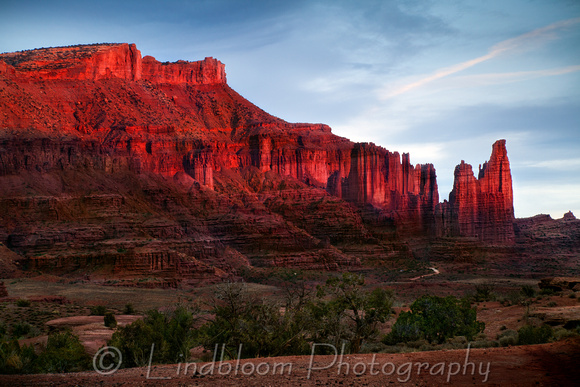 Last Light on the Fisher Towers
