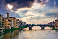 Parting Clouds over the Arno